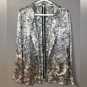 Glam Snake Print Lightweight Jacket size L